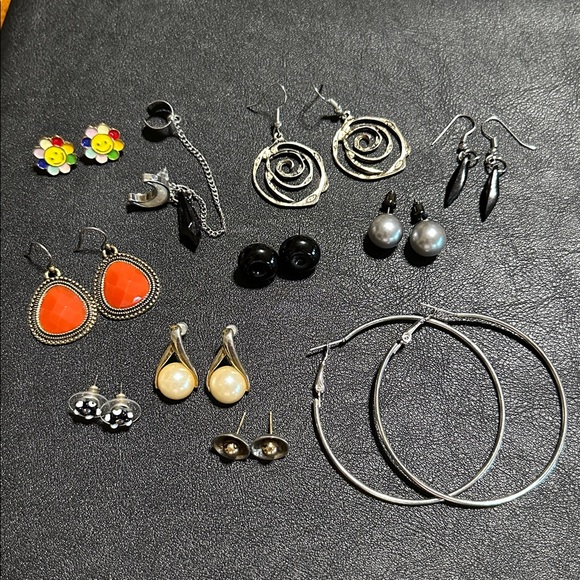 5.  Ten Pair Earring Bundle + Cuff Earring - Picture 6 of 6